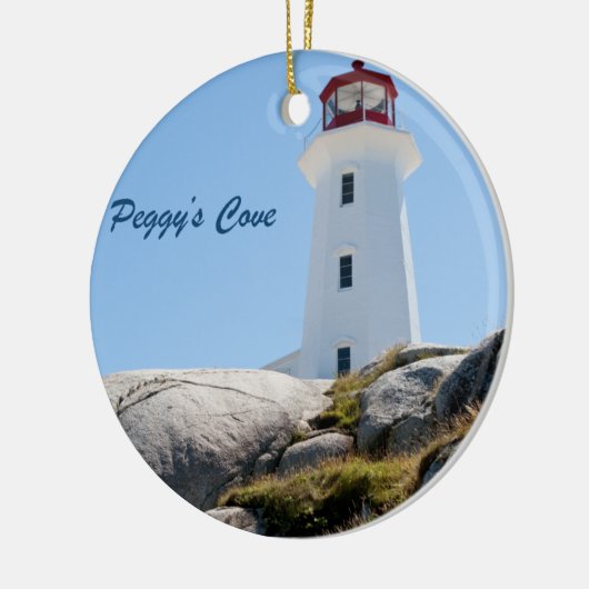 Peggy's Cove Lighthouse (Farbe) Keramik Ornament (Links)