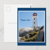 Peggy's Cove Lighthouse (Farbe) Postkarte (Vorne/Hinten)