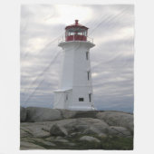Peggy's Cove Lighthouse Fleece Blanket (3 Größen) (Vorderseite)