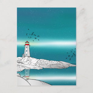 Peggy's Cove Lighthouse Kanada Postkarte