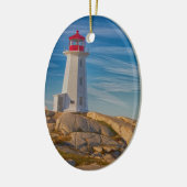 Peggy's Cove Lighthouse Keramik Ornament (Links)