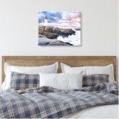 Peggy's Cove Lighthouse Leinwanddruck (Insitu (Schlafzimmer))