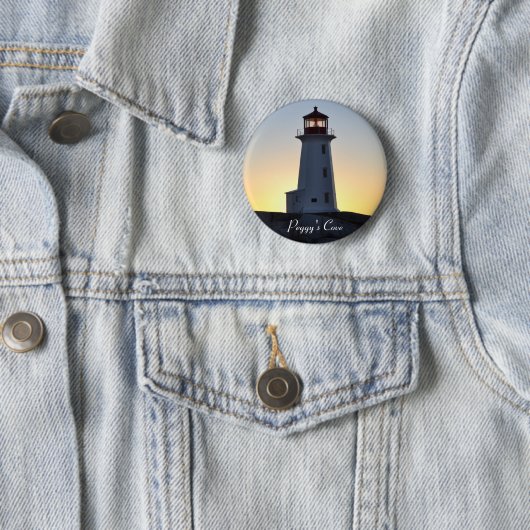 Peggy's Cove Lighthouse N.S. Button Button Abzeich (Beispiel)