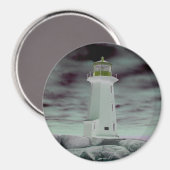 Peggy's Cove Lighthouse Nova Scotia Kühlschrankmag Magnet (Vorderseite/Rückseite)