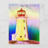 Peggy's Cove Lighthouse Nova Scotia Postkarte (Vorderseite)