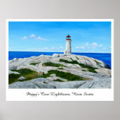 Peggy's Cove Lighthouse Poster (Vorne)
