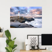 Peggy's Cove Lighthouse Poster (Heimbüro)
