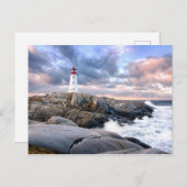 Peggy's Cove Lighthouse Postkarte (Vorne/Hinten)