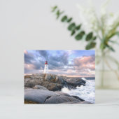 Peggy's Cove Lighthouse Postkarte (Stehend Vorderseite)