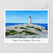Peggy's Cove Lighthouse Postkarte (Vorderseite)