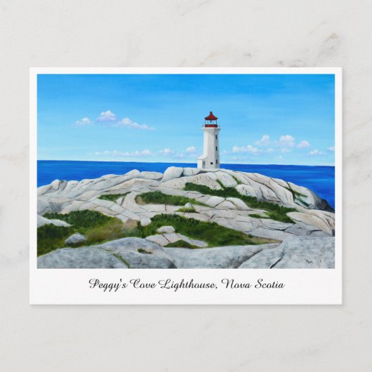 Peggy's Cove Lighthouse Postkarte (Vorderseite)