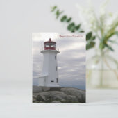 Peggy's Cove Lighthouse Route Nova Scotia Postkarte (Stehend Vorderseite)