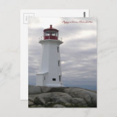 Peggy's Cove Lighthouse Route Nova Scotia Postkarte (Vorne/Hinten)