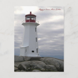 Peggy's Cove Lighthouse Route Nova Scotia Postkarte