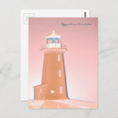 Peggy's Cove Lighthouse Route Nova Scotia Postkarte (Vorne/Hinten)