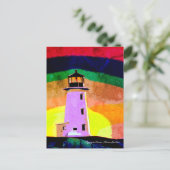 Peggy's Cove Lighthouse Route Nova Scotia Postkarte (Stehend Vorderseite)
