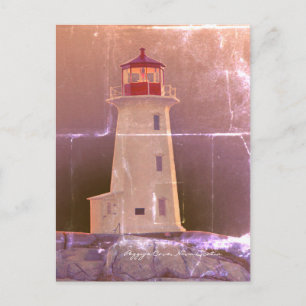Peggy's Cove Lighthouse Route Nova Scotia Postkarte