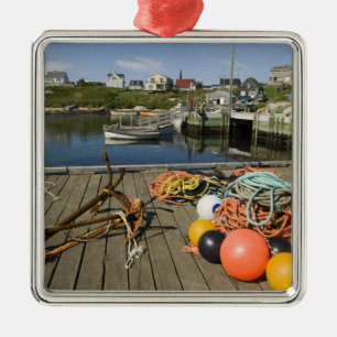 Peggy's Cove, Nova Scotia, Kanada 2 Ornament Aus Metall