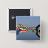 Peggy's Cove, Nova Scotia, Kanada Button (Vorne & Hinten)