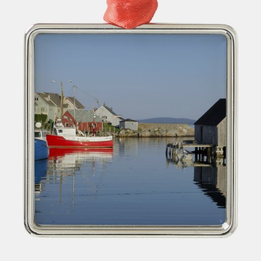Peggy's Cove, Nova Scotia, Kanada Silbernes Ornament (Vorne)