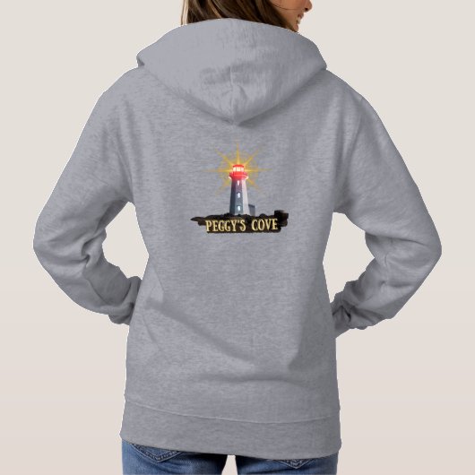 Peggy's Cove, Nova Scotia, Lighthouse Sehenswürdig Hoodie (Rückseite)