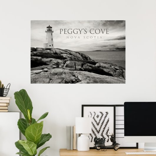 Peggy's Cove, nova scotia Poster (Heimbüro)