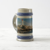 Peggys Point Lighthouse Atlantic Canada Bierglas (Vorderseite Links)