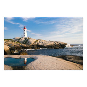 Peggys Point Lighthouse Atlantic Canada Fotodruck