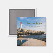 Peggys Point Lighthouse Atlantic Canada Magnet (Vorderseite/Rückseite)