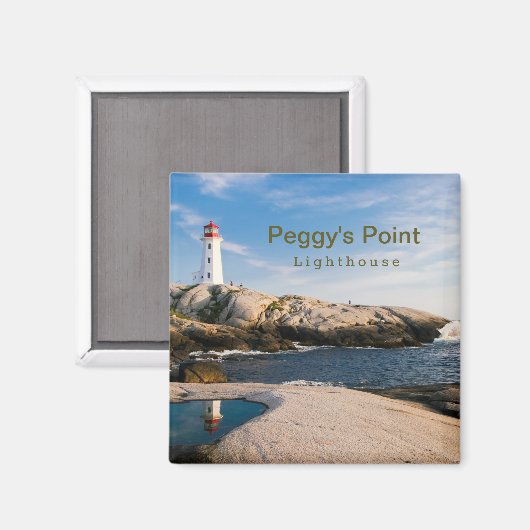 Peggys Point Lighthouse Atlantic Canada Magnet (Vorderseite/Rückseite)