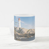 Peggys Point Lighthouse Atlantic Canada Mattglastasse (Vorderseite Links)