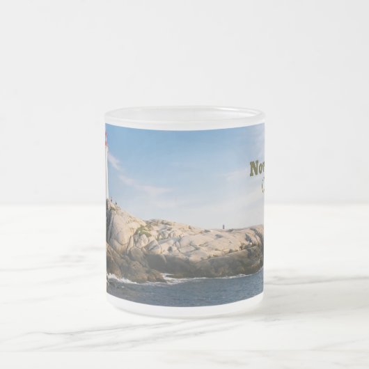 Peggys Point Lighthouse Atlantic Canada Mattglastasse (Mittel)