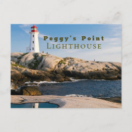 Peggys Point Lighthouse Atlantic Canada Postkarte