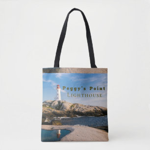 Peggys Point Lighthouse Atlantic Canada Tasche