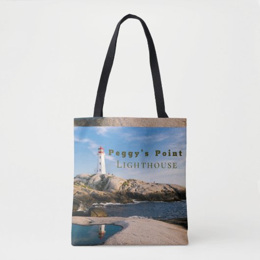 Peggys Point Lighthouse Atlantic Canada Tasche (Vorderseite)