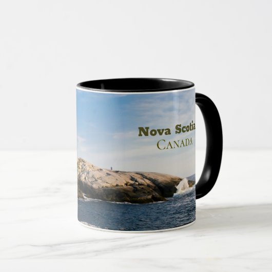 Peggys Point Lighthouse Atlantic Canada Tasse (VorderseiteRechts)