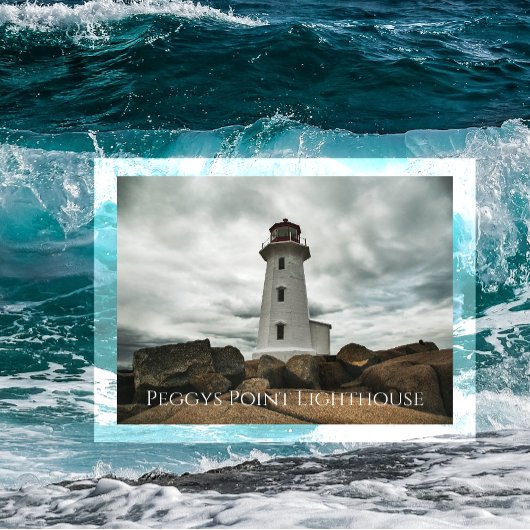 Peggys Point Lighthouse, Nova Scotia, Kanada Postkarte