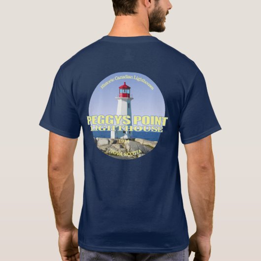 Peggys Point Lighthouse T-Shirt (Rückseite)