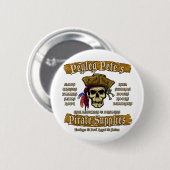 Pegleg Pets Piratenlieferungen Button (Vorne & Hinten)