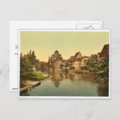 Pegnitzer Küste und Synagoge, Nürnberg, Bavari Postkarte (Vorne/Hinten)
