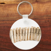 Pegs aus Holz Schlüsselanhänger (Vorderseite)