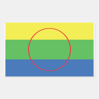 Peguis First Nation Flag Rechteckiger Aufkleber