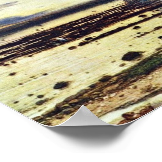 Pegwell Bay in Kent, eine Erinnerung vom 5. Oktobe Poster (Ecke)