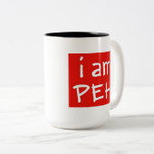 peh_onMug - Tasse + rotes Quadrat (VorderseiteRechts)