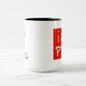 peh_onMug - Tasse + rotes Quadrat (Mittel)
