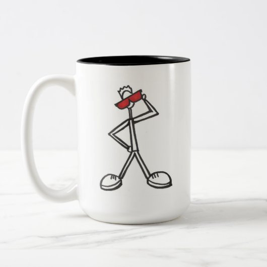 peh_onMug - Tasse + rotes Quadrat (Links)