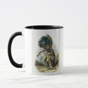 Pehriska-Ruhpa, Minatarre Krieger im Kostüm O Tasse