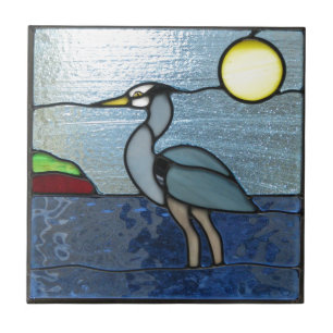 PEI Blau-Reiher Fliese