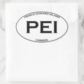 PEI - Prince Edward Island Kanada Ovaler Aufkleber (Tasche)