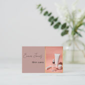 Peilen Sie die Visitenkarten für die Hautpflege Visitenkarte (Stehend Vorderseite)